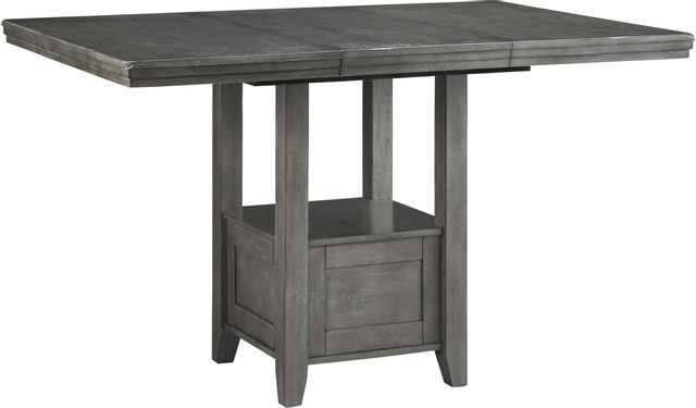 Signature Design by Ashley® Hallanden 6-Piece Gray Counter Height Dining Room Set-3