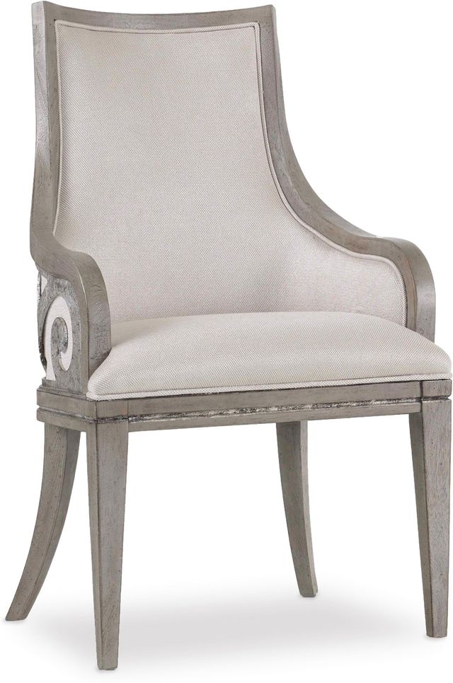 Hooker® Furniture Sanctuary Gray Upholstered Arm Chair 0