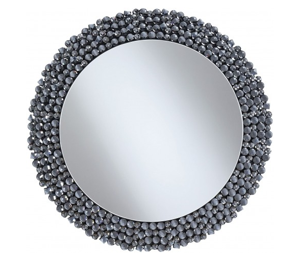 Coaster® Grey Wall Mirror With Textural Frame