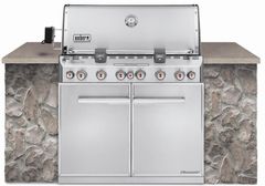 Weber® Summit® S-660™ Series 42" Stainless Steel Built In Natural Gas Grill