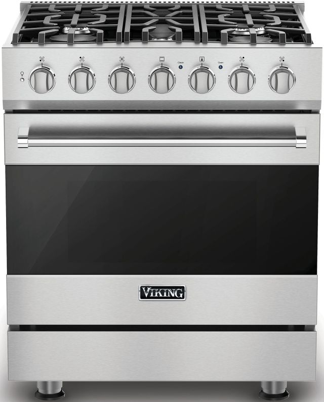 Viking® 3 Series 30" Alluvial Blue Pro Style Dual Fuel Natural Gas Range 42