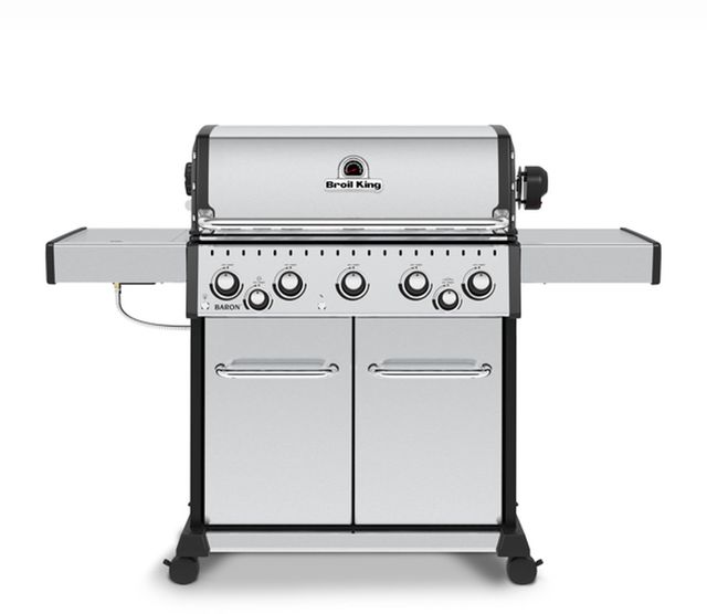 Broil King® Baron™ S 590PRO Infrared 63" Stainless Steel Freestanding Propane Gas Grill 2