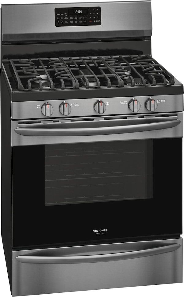 Frigidaire Gallery® 30" Black Stainless Steel Free Standing Gas Range with Air Fry-2