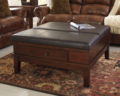 Signature Design by Ashley® Gately Medium Brown Ottoman Cocktail Table-3