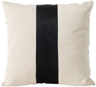 A & B Home Black/White 18" X 18" Accent Pillow