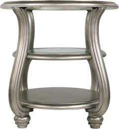 Signature Design by Ashley® Coralayne Silver Round End Table