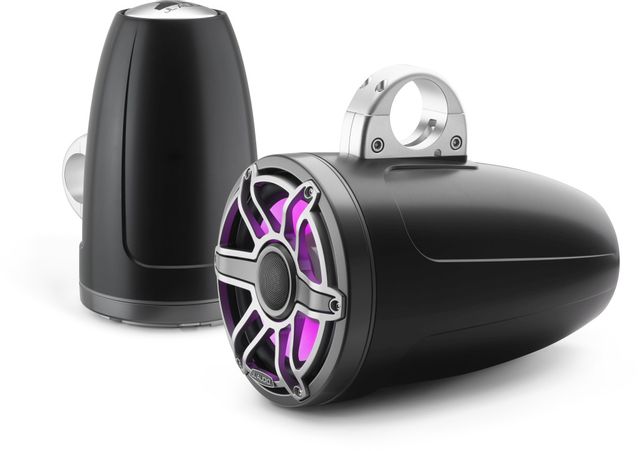 JL Audio® M6 8.8" Marine Enclosed Coaxial Speaker System with Transflective™ LED Lighting 2