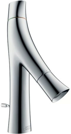 AXOR Starck Organic Chrome 2-Handle Faucet 80 with Pop-Up Drain, 1.2 GPM