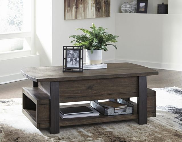 Signature Design by Ashley® Vailbry Brown Lift Top Coffee Table 10