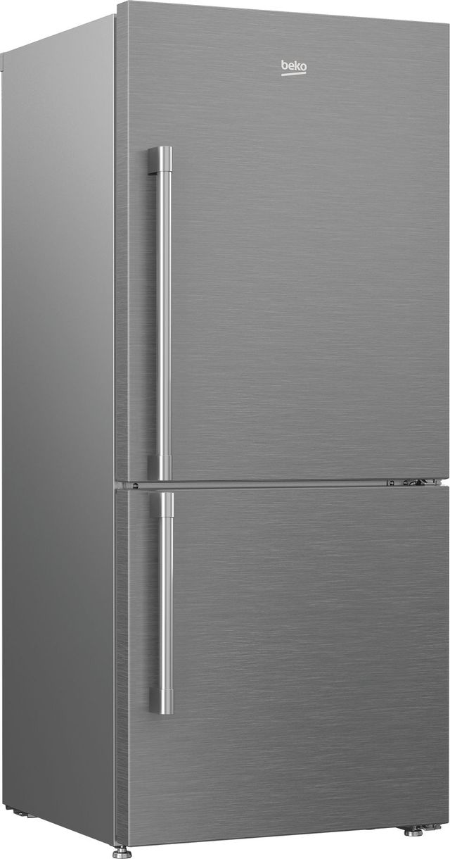 Beko 16.2 Cu. Ft. Fingerprint Free Stainless Steel Freestanding Bottom Freezer Refrigerator 1