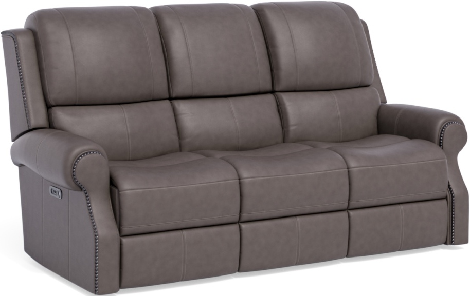 flexsteel forte power headrest sofa