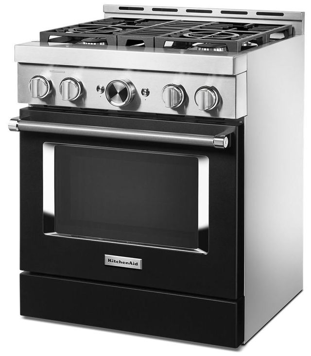 KitchenAid® 30" Stainless Steel Commercial Style Gas Range 10