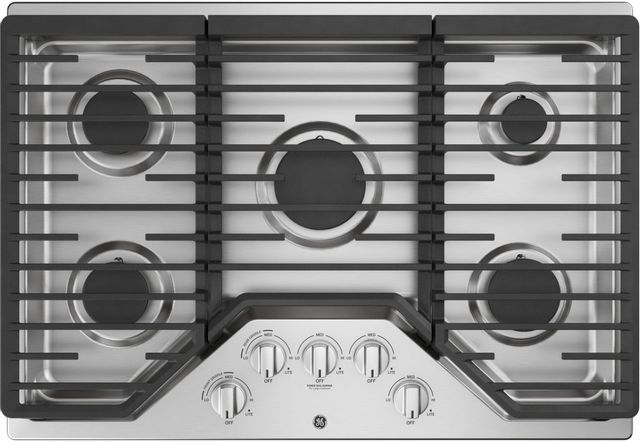GE® 30" Stainless Steel Gas Cooktop 6