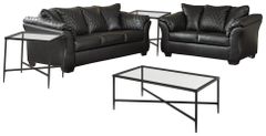 Signature Design by Ashley® Betrillo 5-Piece Black Living Room Set