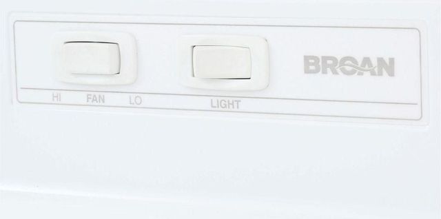 Broan® 41000 Series 24" White Ductless Under Cabinet Range Hood 2