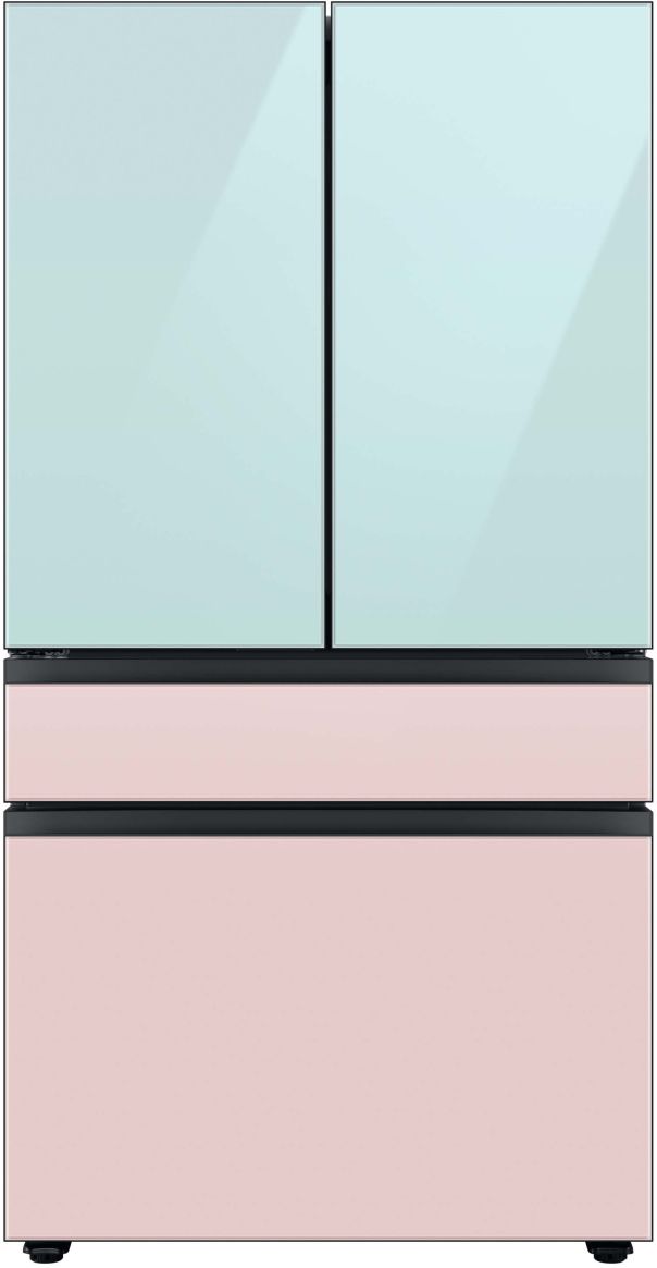 Samsung Bespoke 36" Pink Glass French Door Refrigerator Bottom Panel 9
