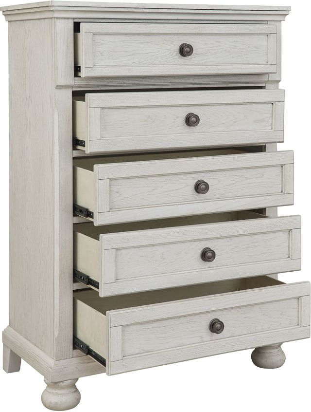 Signature Design by Ashley® Robbinsdale Antique White 48" Chest of Drawers-1