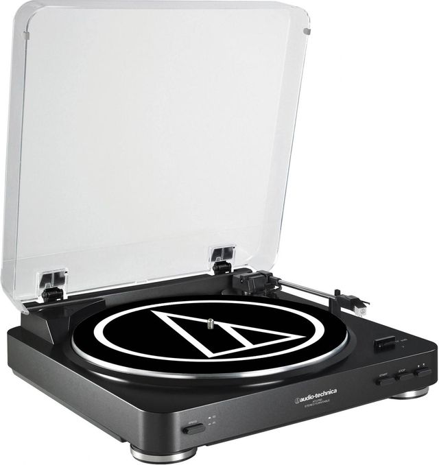 Audio-Technica® AT-LP60BK Fully Automatic Belt-Drive Stereo Turntable