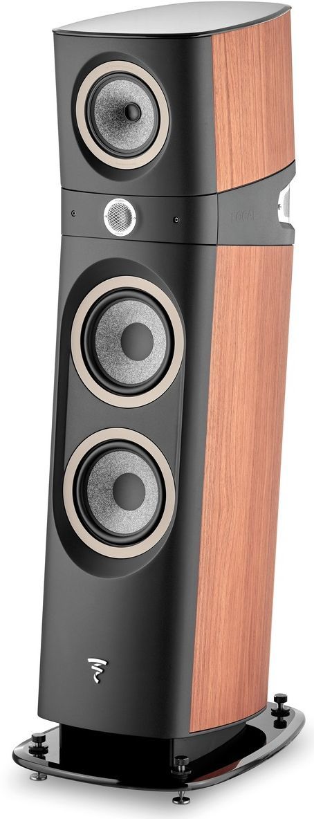 Focal® 3-Way High-End Floorstanding Loudspeaker-Graphite Black-Dogato Walnut