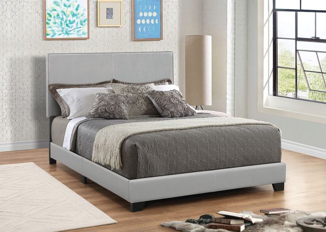 Coaster® Dorian Gray Queen Upholstered Bed 1