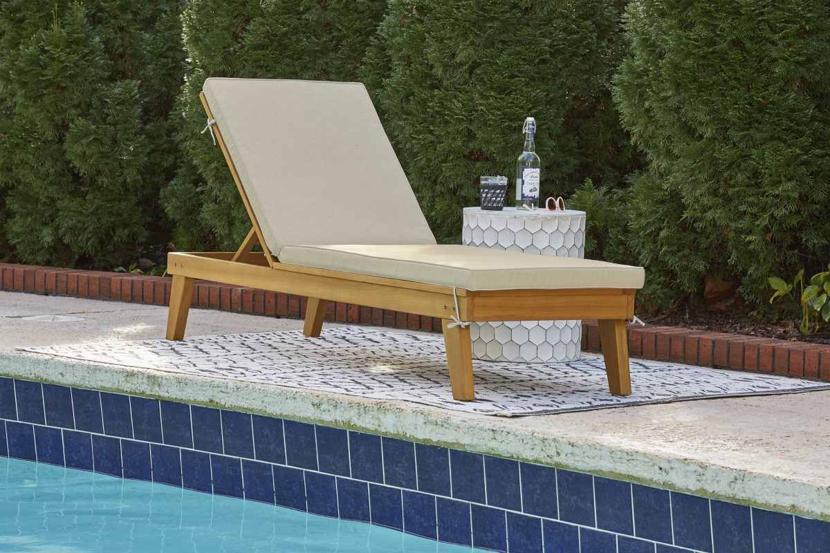 ashley outdoor chaise lounge