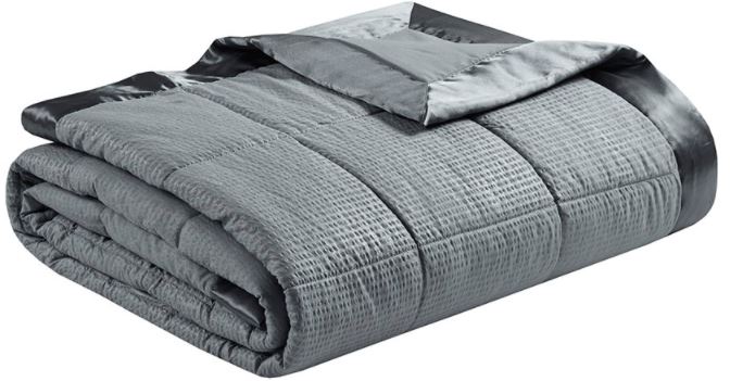 Olliix by Madison Park Cambria Charcoal King Premium Oversize Down