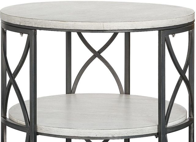 Crestview Collection Springfield Grey & White Accent Table-2