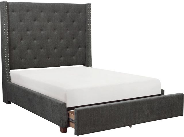 Homelegance® Fairborn Dark Gray Eastern King Platform Storage Bed
