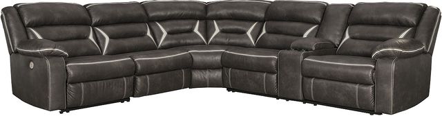 Signature Design by Ashley® Kincord Midnight 4-Piece Reclining Sectional with Power-0