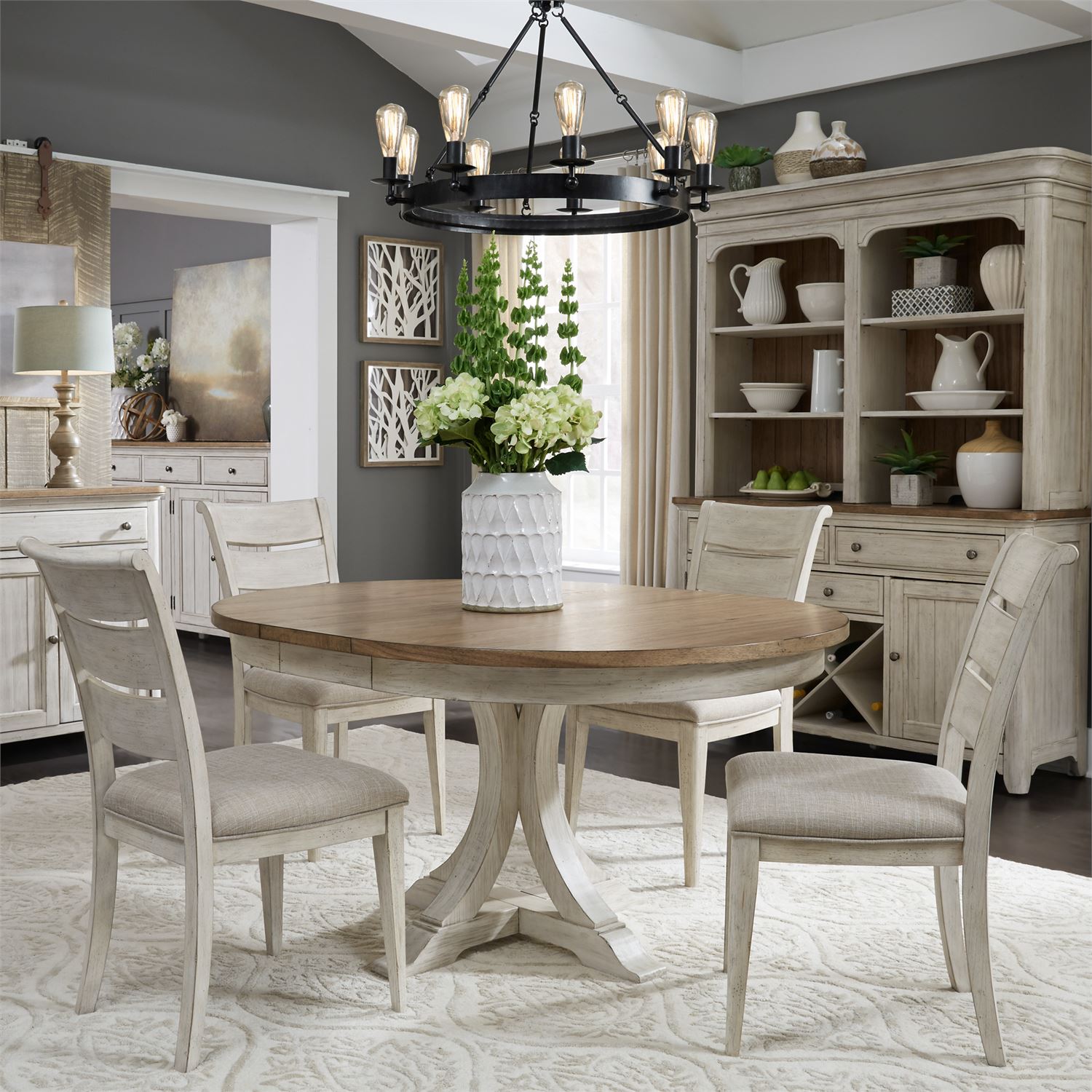 round country kitchen table and chairs