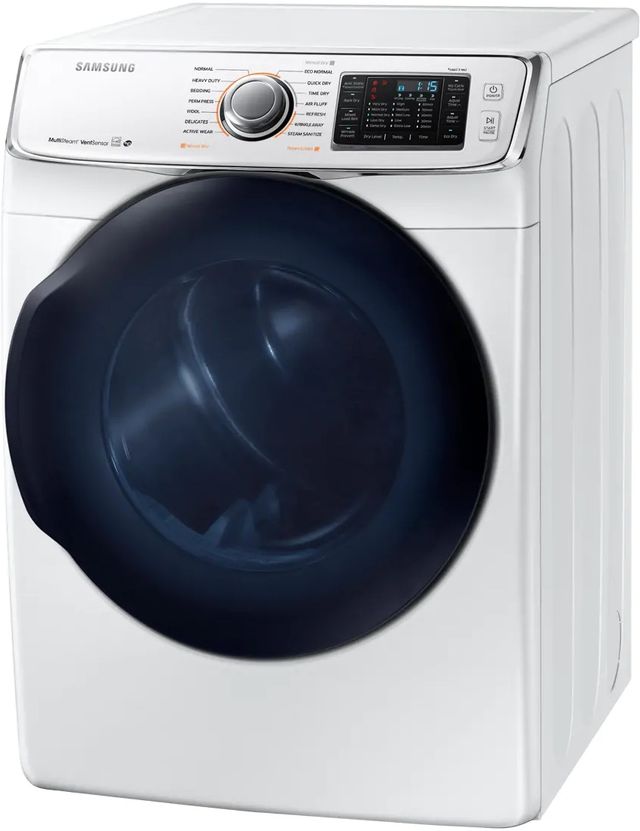 Samsung 7.5 Cu. Ft. White Front Load Gas Dryer 2
