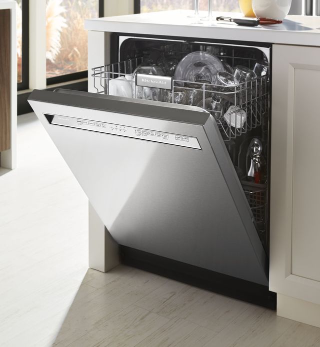 KitchenAid® 24" Stainless Steel with PrintShield™ Finish Built In Dishwasher 23