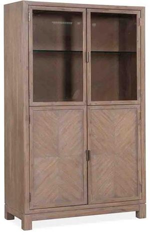 Magnussen Home® Ainsley Cerused Khaki Display Cabinet
