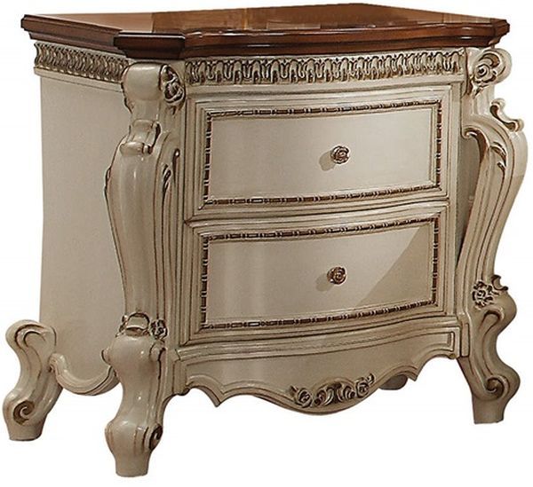ACME Furniture Picardy Antique Pearl/Cherry Oak Nightstand