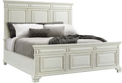 Elements International Calloway White Queen Panel Bed