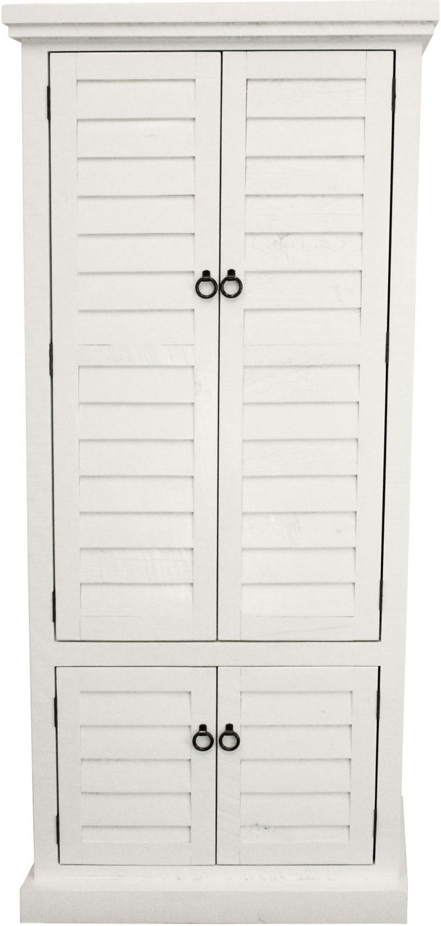 American Heartland Manufacturing Bright White Double Door Shutter Pantry 1