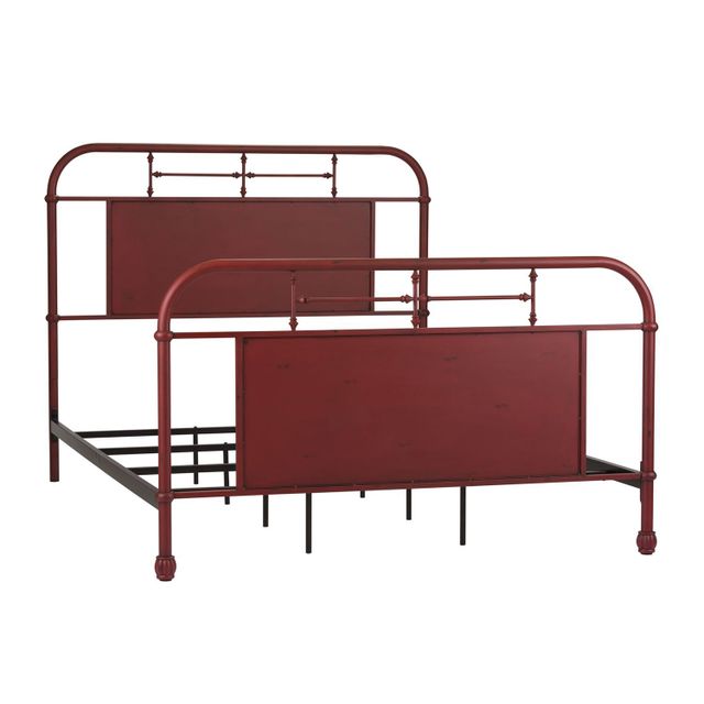 Liberty Vintage Red Youth Bedroom Twin Metal Bed-0