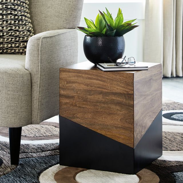 Signature Design by Ashley® Trailbend Brown/Gunmetal Accent Table 5