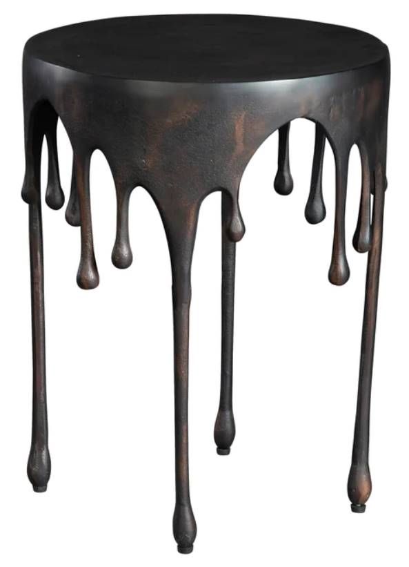 Hekman® Antique Brass Side Table