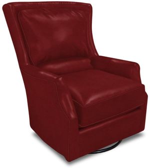 England Furniture Louis Leather Swivel Chair