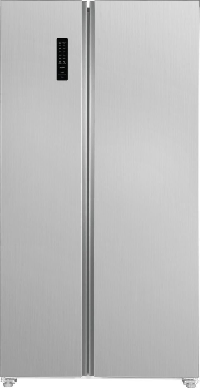 Frigidaire® 18.8 Cu. Ft. Brushed Steel Counter Depth Side-by-Side Refrigerator-0