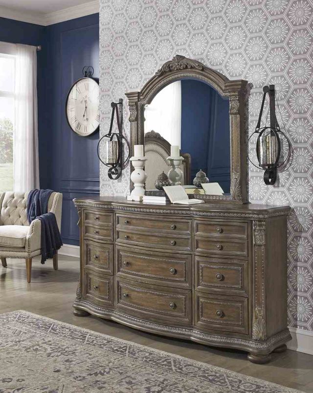 Signature Design by Ashley® Charmond Brown Dresser and Mirror-3