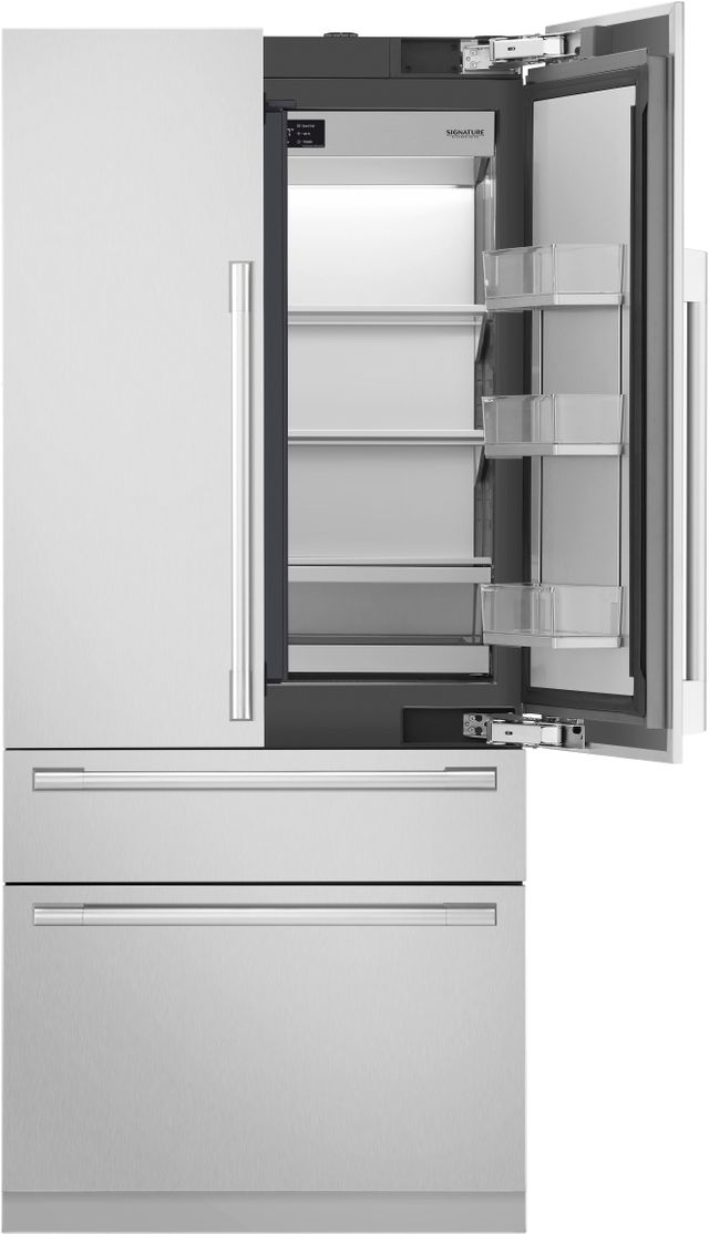 Signature Kitchen Suite 19.3 Cu. Ft. Panel Ready Built In French Door Refrigerator-3