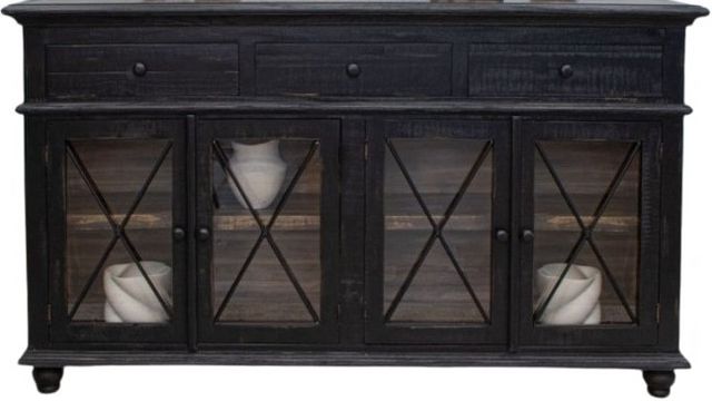 International Furniture Direct Vintage Charcoal 70" Console-1