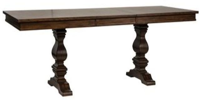 Liberty Furniture Armand Antique Brownstone Trestle Table-2