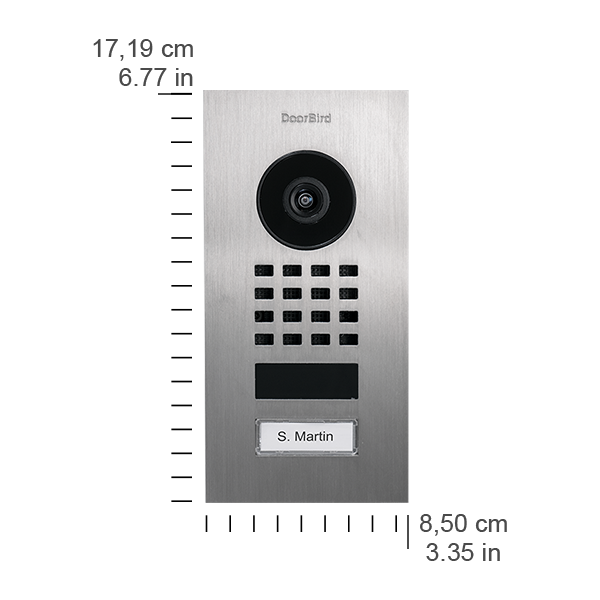 DoorBird IP Video Door Station D1101V Flush-mount, stainless steel  1