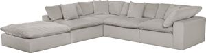 iAmerica Brooklyn Dove 5 Piece Sectional with Floating Ottoman P94445579