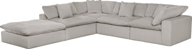 iAmerica Brooklyn Dove 5 Piece Modular Sectional with Floating Ottoman P94445579-0