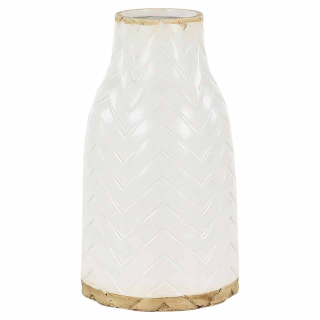 Uma Home Porcelain Vase with Brown Base-0