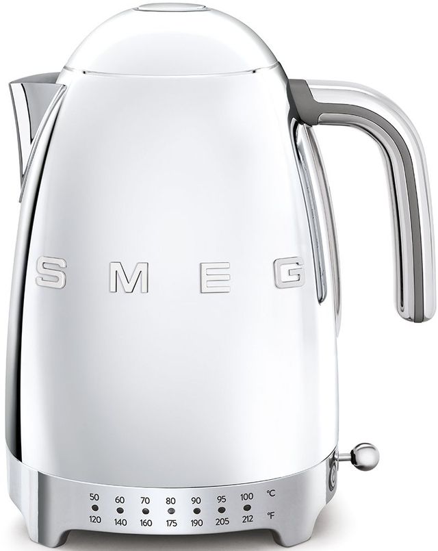 Smeg 50's Retro Style Aesthetic Polished Stainless Steel Electric Kettle